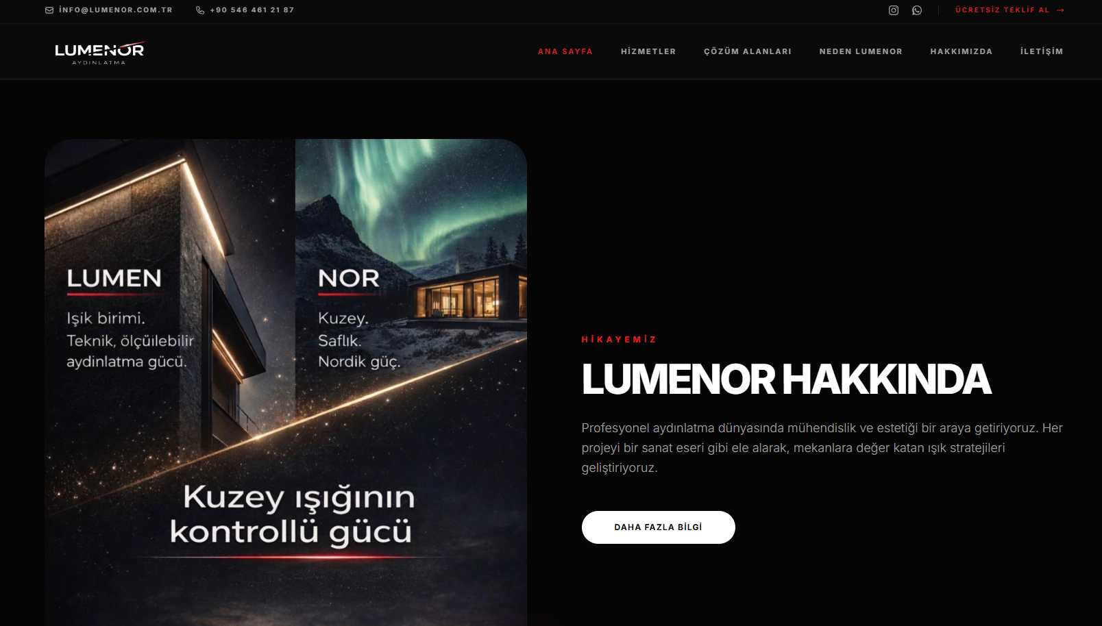 Lumenor — Premium Lighting Design