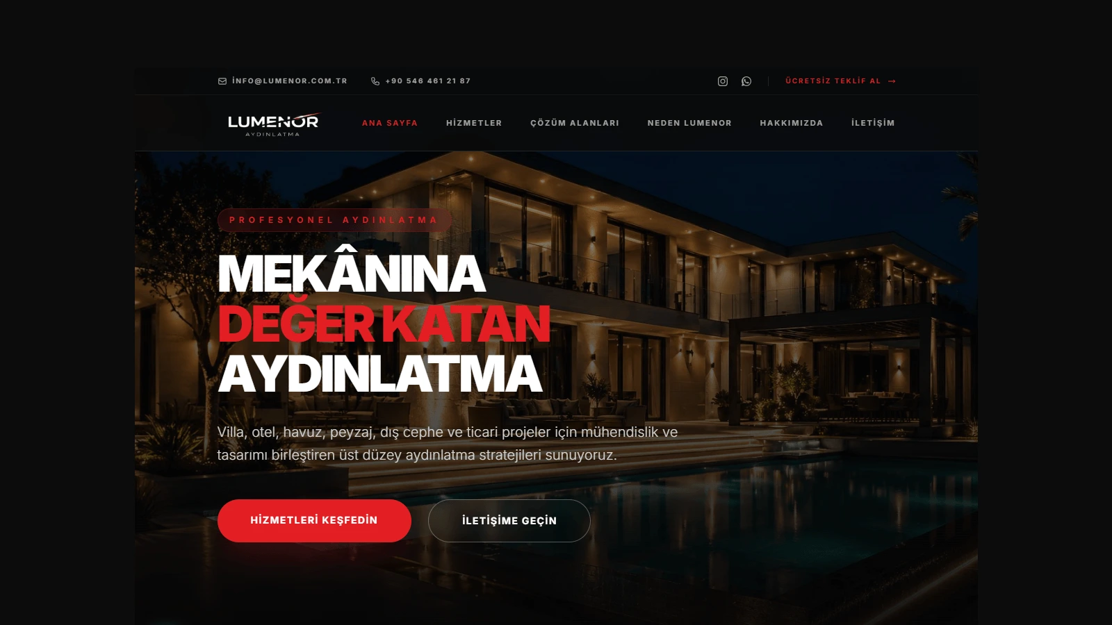 Lumenor — Premium Lighting Design