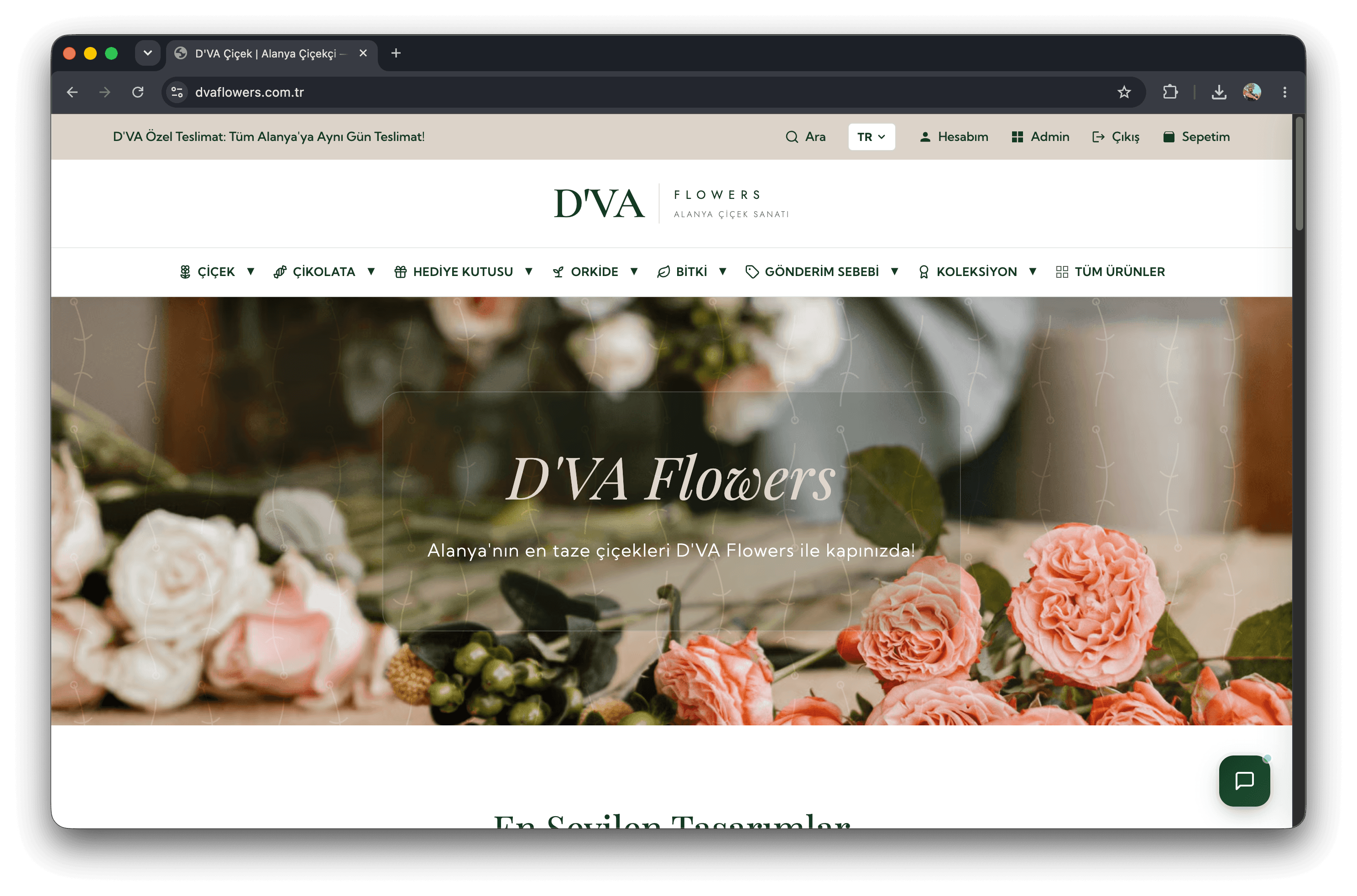 D'VA Flowers — Luxury Flower & Arrangement E-Commerce
